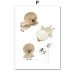 Affiche pour chambre de bébé famille - F / A4 21X30 cm