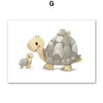 Affiche pour chambre de bébé famille - G / 30X40 cm