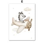 affiche douce véhicules et animaux - E / 40X60 cm Unframed