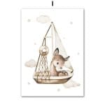 affiche douce véhicules et animaux - I / 30X40 cm Unframed