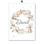 affiche douce véhicules et animaux - K / 50X70 cm Unframed