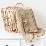 Couverture bébé lange volanté 120 cm - kidyhome